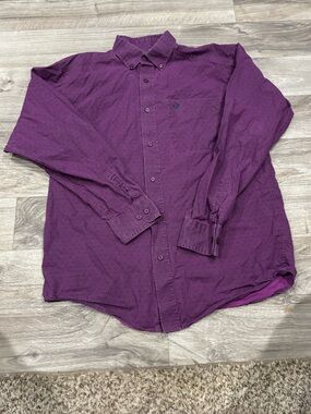 Ariat Purple Geometric Button-Down Shirt